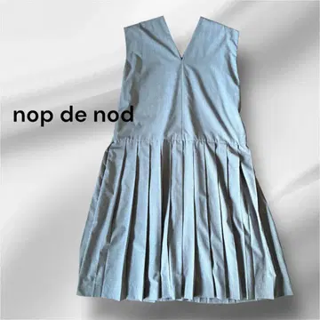 nop de nod 노드노드 플리츠 스커트 롱 원피스 M