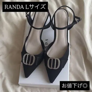 비쥬 부품 스트랩 펌프스 L 블랙 RANDA 란다 새상품급