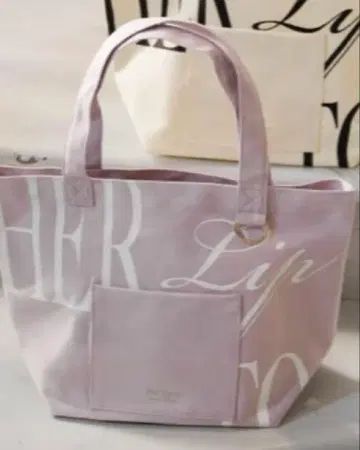 새상품 herlipto HLT Daily LogoTote 토트 로즈