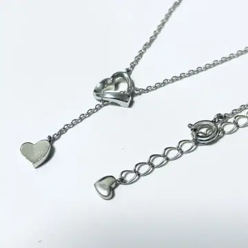 STAR JEWELRY 하트 모티브 실버 라리엇 목걸이