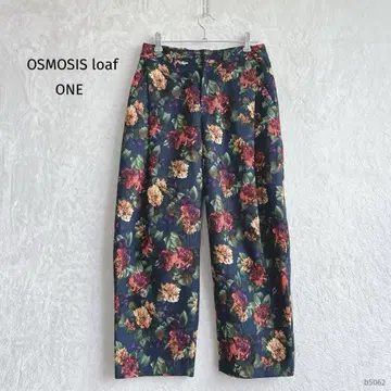 오즈모시스 | 꽃무늬 캐주얼 팬츠 [ONE] 저지 원단 냉감 턱 화려