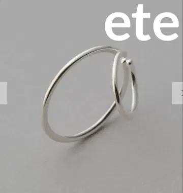 ete bijoux 리글로우 더블 라인 이어커프 실버