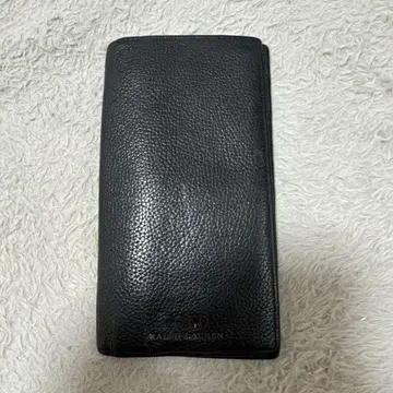 POLO RALPH LAUREN 블랙 가죽 장지갑
