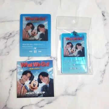 King & Prince Mickey 키링 클리어 카드 스티커