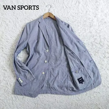 VANSPORTS 테일러드 자켓 썸머 네이비 면100% L