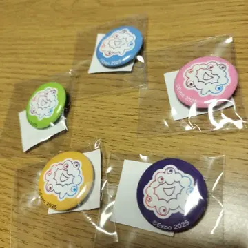 간사이 만박 Expo 핀 배지 5개 세트 캔뱃지 먁먁 챌린지