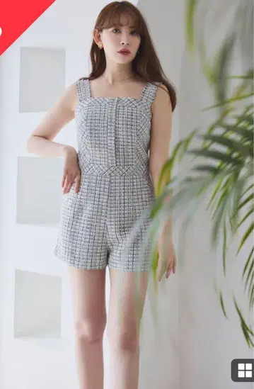 Summer Tweed Romper S 사이즈