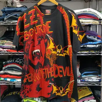 오지 오스본 양면 프린트 밴드 T셔츠 XL