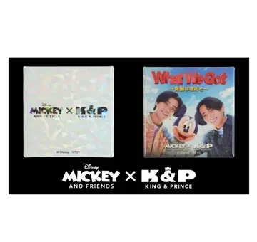 킹프리 미키 콜라보 SHIBUYA TSUTAYA 한정판 캔뱃지 세트