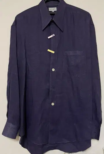 Paul Smith 폴스미스 칼라 긴팔 셔츠 L 린넨 100% 보라색