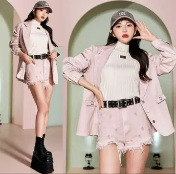 다리치 데님 재킷 숏팬츠 세트 판매