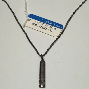 레드 다이아몬드 silver 목걸이