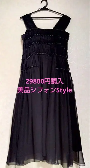 새상품급 쉬폰 원피스 바디 드레싱 38 29800엔