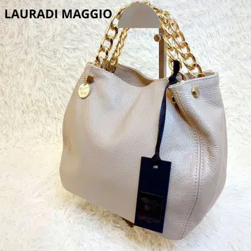 미사용급 LauradiMaggio 2way 이탈리아제 가죽 체인 백