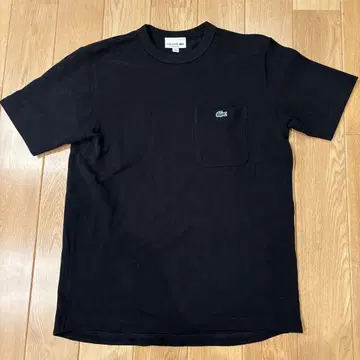Lacoste 블랙 T셔츠 포켓 부착 US M 새상품급