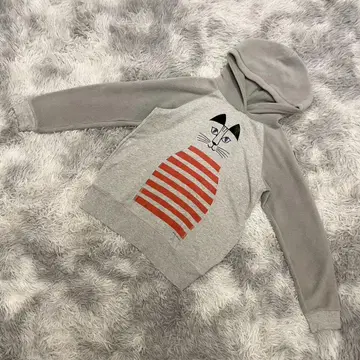 [ UNIQLO ] 유니클로 풀오버 스웨트 후드티 리사 라르손 그레이