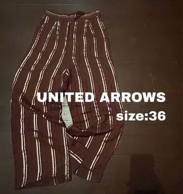 UNITED ARROWS 스트라이프 슬랙스 36