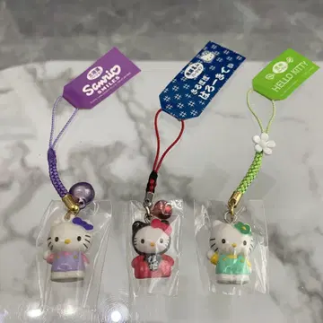 헬로키티 지역 한정 네츠케 스트랩 세트