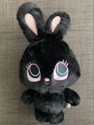 foxy illustrations BUNNY Black 봉제 인형 블랙