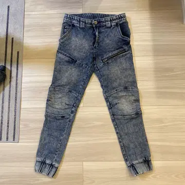 워크맨 작업옷 지퍼 포켓 부착 데님 팬츠 M