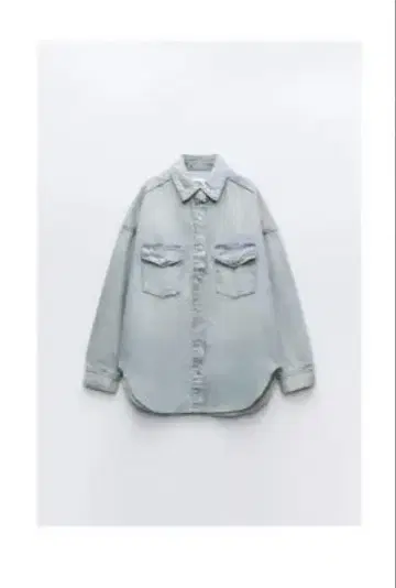 ZARA 데미지 데님 TRF 오버사이즈 M 사이즈