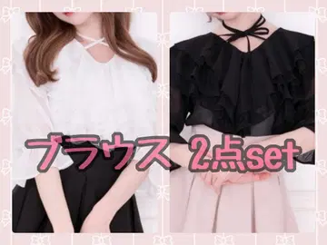 레이스 프릴 블라우스