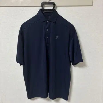 23구 골프 네이비 반팔 골프 셔츠