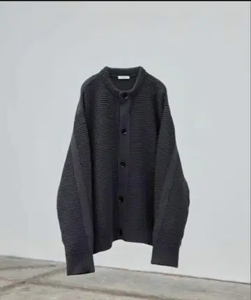 LOOP YARN WIDE CARDIGAN CHARCOAL/ M