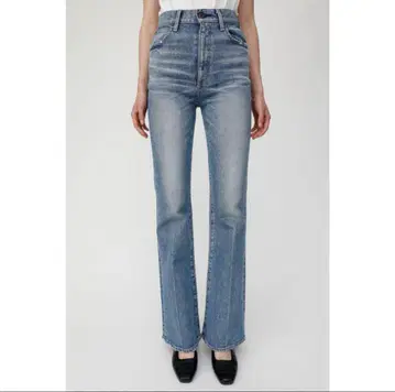 moussy MVS FLARE 데님 24인치 롱 라이트 블루