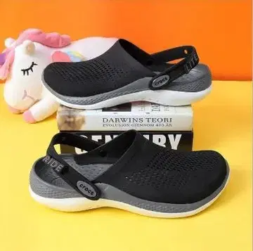 새상품 LiteRide by Crocs 블랙 샌들 남녀 공용