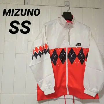 MIZUNO 나일론 자켓 SS 화이트/오렌지
