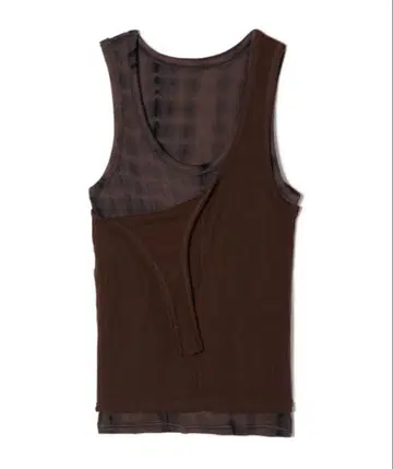 perverze Off Strap Layered Tank Top