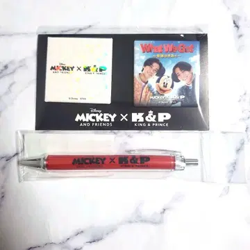 King & Prince 자켓 캔뱃지 로고 볼펜 TSUTAYA