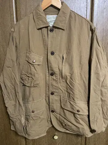 HEMP UTILITY JACKET BROWN OAK