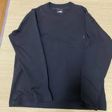 THE NORTH FACE 블랙 긴팔 티셔츠 L