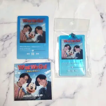 King & Prince Mickey 키링 클리어 카드 스티커