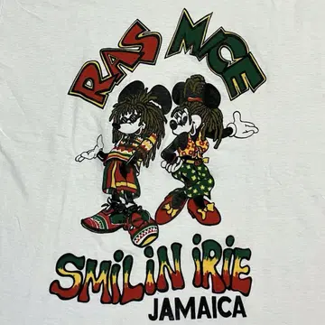 ras mice 라스타 미키 미니 90년대 00년대 자메이카 티셔츠