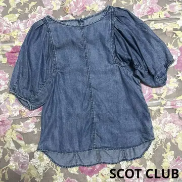 새상품급 SCOT CLUB 스콧 클럽 상의 데님 풀오버