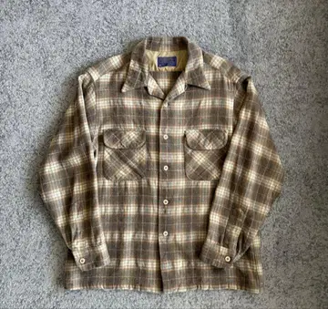 PENDLETON 70년대 USA 온브레 체크 섀도우 체크