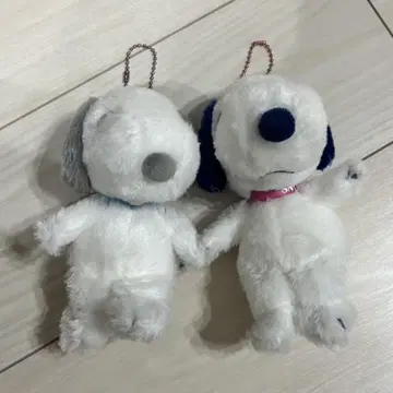 스누피 봉제 인형 스트랩 페어