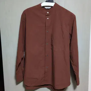 STILL BY HAND 브라운 셔츠