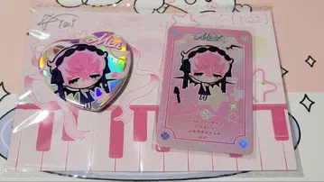 AILIAN STAGE 하트 모양 캔뱃지 캐릭터 카드 MIZI SUA