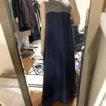 zara 베어탑 롱 원피스 스커트 네이비
