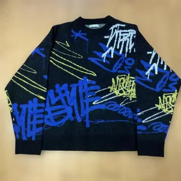 ZARA 그래피티 니트 스웨터 XL