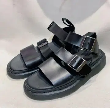 닥터마틴 샌들 블랙 가죽 Dr. Martens GRYPHON