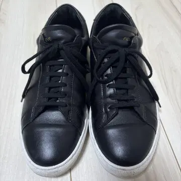 SHIPS PIEVE 카프 가죽 스니커즈 블랙