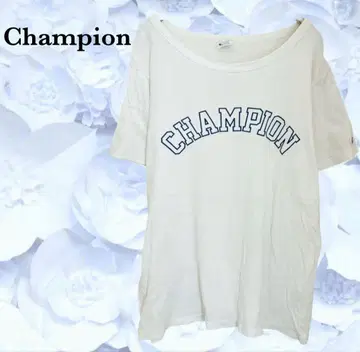 챔피온 [ Champion ] 티셔츠 [ M ] 화이트 흰색 반팔 코튼