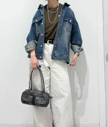 새상품*PAGE BOY 백 벨트 데님 재킷 G재킷