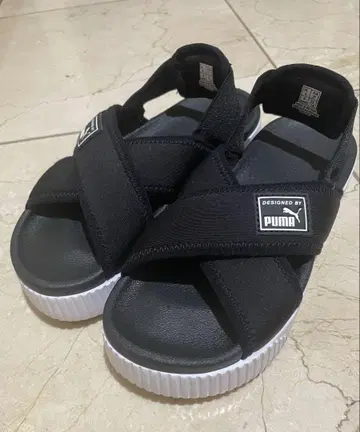 푸마 플랫폼 샌들 23cm
