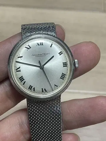 International Watch Co. 수동 와인딩 시계 메쉬 밴드